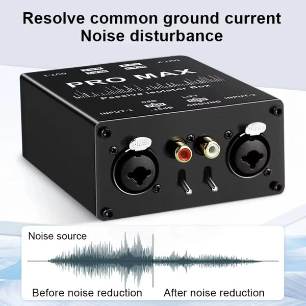 Multi-functional XLR Audio Isolator RCA Professional Audio Noise Filt ...