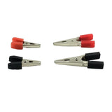 10PCS New 33MM/48MM Plastic Handle Test Probe Metal Alligator Clips Connector Connect Socket Plug Crocodile Power Clip Red+Black