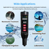 7 In 1 Digital Water Quality Tester PH TDS EC ORP Meter Salinity SG Temperature For Freshwater Aquarium Swimming Pool Fish Tank