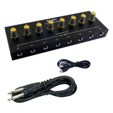 8-Channel Portable And Rechargeable Audio Mixer For Outdoor Music Events, Suitable For Instruments And Microphones