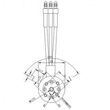 Brushless Power Motor Drive Set 2-3S 2862KV 2800KV Water-Cooling Motor+50A Water-Cooled ESC with 5.5V/5V BEC for RC Boat Model