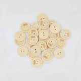500pcs Wooden Handmade Button 2 Hole DIY Decor Sewing Buttons
