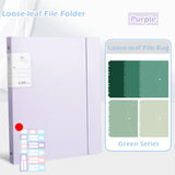 Multi-functional Loose-leaf Design File Folder Set PP Waterproof Test Paper Storage Clip Document Organizer School Office
