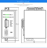 CAN Bus Fiber Optic Converter Optical Transceiver Fire Alarm, Underground Coal Mine, Rail Transit, Host Linkage