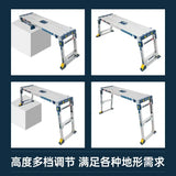 2025 Resistant Aluminum Multi-functional Retractable, Foldable Construction Site Decoration Horse Stool Workbench Car Wash Table