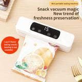Vacuum Sealer Plastic Bags Packaging Machine USB Rechargeable Portable Mini Food Bag Sealing External Suction Heat Vacuum Sealer