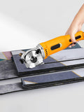AC 220V Electric Circular Fabric Cutter - Professional Cloth Cutting Tool with Round Blade