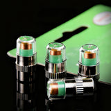 36PSI Tire Pressure Monitoring Valve Easy To Read 3 Color Eye Alert Tire Pressure Monitor Valve Stem Caps for Most Car Truck SUV