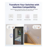 4PCS MINI Wifi Switch Mini Extreme Smart Home Module Two-Way Control Smart Home Module Voice Remote Control