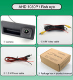 For Audi Q5 For Volkswagen Touareg 7P touareg 2 MK2 2011~2018  AHD 1080P 170° Trunk Handle Car Reverse Rear View Parking Camera