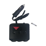 TR12 Car Lighter Triple-Evaporator With Switch Voltage Display 4 USB Car Lighter 120W Charger Reusable Easy To Use Black+Red