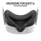 For Meta Quest 3S Silicone Nose Pad VR Headset AntiSweat Replacement Nose Cover For Meta Quest 3S VR Accessories