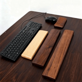 New Wooden Keyboard Wrist Rest Ergonomic Stain Resistant Rest Palm Pad for 60/87/104 Keys Walnut Wood Mechanical Keyboard Pad