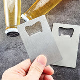 40pcs Stainless Steel Credit Card Size Bottle Opener for your wallet cooler