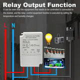Tuya Smart WiFi Switch Module 20A Temperature and Humidity Controller Switch Module Energy Monitoring Work with Alexa Google
