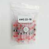 50/100PCS Heat Shrink Solder Seal Wire Connectors Tube Terminals Butt Connectors Terminals Solder Sleeve Wire Splice Connector