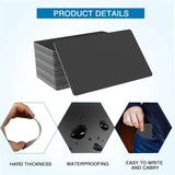 Electronic Access Control Black Card Ntag215 Chip Label 60Pcs Smartphone Business Card Can Be Used For Security