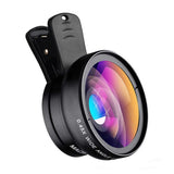 2 In 1 Professional Mobile Phone Camera Lenses Magnifiers Clip-on Fish Eye 15X Macro 0.45X Super Wide Angle Lens