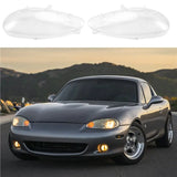 Car Headlight Shell Transparent Mask Lens Lampshade For Mazda MX-5 2001 2002 2003 Right