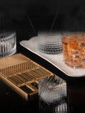 Copper Ice Design Stamping Plate Ice Cube Stamper Cocktails LOGO Making Bar Ice Printing Bartender Whiskey Pressing Tray Mold