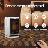 1000W Electric Heater Portable Desktop heater small household Heater cooling and heating PTC quick heating With Remote Control