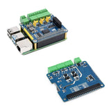 Raspberry Pi 5/4B Isolated Dual RS485 + CAN Expansion Module - SPI Communication with Anti-Interference Protection