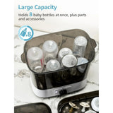 Baby Bottle Steamer, 2-in-1 Bottle Steamer and Dryer, Easy One-Dial Control Electric Steam Bottle Dryer for Baby Bottles TOOL