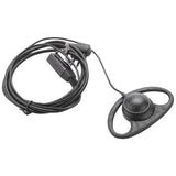 2 Pin Advanced D Shape ClipEar Ptt Headset Earpiece Mic For Motorola 2 Way Radios GP88S GP300 GP68 GP2000 GP88 GP3188 CP040 CP1