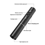 For Football Soccer Lifeguard Classroom Electronic Whistle With USB Rechargeable Flashlight Handheld Sports Accessories