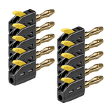 Solder-Free Banana Plug Connectors 10Pcs 4Mm Quick Wire Terminal 32A Plugs With Direct Insertion