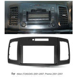 Double DIN Stereo Install Dash Kit Radio Facia Fascia DVD Panel Plate For Toyota Premio 2001-2007