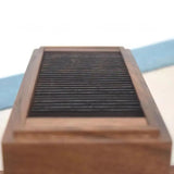 Precision sharpening tool for tailors and fashion designers - Black Walnut Sewing Chalk Knife Sharpener and Fine Grinder