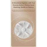 Dual 1.5L Wash Capacity Portable Twin-Tub Mini Washer With Blue Light Color Care, 2 Modes Compact Laundry For Apartment