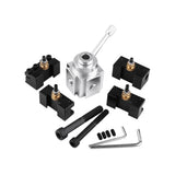 Post Holder Tool Post Holder Lathe Tool Holder Set of Aluminum Alloy  Mini Lathe Tool Post and Holder Kit Lathe Tool