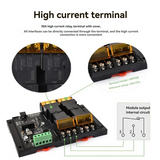 DINRail 4 Channel Relay Module Modbus RTU Protocol RS485 High Current Relay Module Variety Isolation Protection Circuit