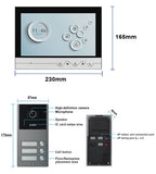Unit Home Video Intercom for Apartments Residential Intercom Doorbell 9inch Wifi Video Door Phone System with RFID Card Unlock