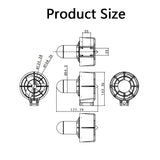 APISQUEEN 24V U92 Pro One Set Underwater Thruster, 10.7Kg/23.6Lbs Thrust WBrushless Waterproof Motor For Inflatable Boats etc