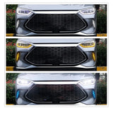Amber Sequential Turn Signal Light Blue Night LED Daytime Running Light For BYD SEAL U Song Plus Dmi 2021-2022 White DRL