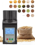Portable Grain Moisture Tester for 25 Grains Wheat Corn Coffee High Precision with Temperature Compensation Data Storage
