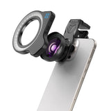 ZM100FL26 Phone ZoomMacro Lens Magnifier HD Magnifying Glass Kit for Jewelry Shooting with 37mm & 52mm Stretching Clip
