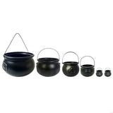 2025 New 6Pcs Halloween Trick or Treating Black Witch Cauldron Candy Bowl Party Supplies