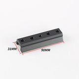 Angeleyes 90mm Dovetail Plate with 1/4 thread/M8 Thread/7mm Hole for Astro Telescope Finder/Guide Scope Black/Red for Choice