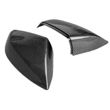 Car Snap-On Rearview Mirror Cover Carbon Fiber Side Wing Mirror Cover For Q7 2016-2024 Q5 2018-2024