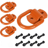 4pcs/set 1/2 Inch Spray Painted Marine D-ring 12000 Pound Box Truck Pull Ring Car Trailer Hook