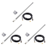 3X 12Dbi 868Mhz 915Mhz Optimised Tuned Helium Omni Miner Fiberglass Aerial Antenna N-Male 550Mm Fiberglass Antenna Kit