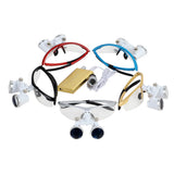 Professional 3.5x420mm Lab Medical Binocular Loupes with LED Head Light Lamp