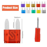 120 Pcs 2A 3A 5A 7.5A 10A 15A 20A 25A 30A 35A Mini Blade Fuse with With Fuse Puller and Clear Storage Box for SUV Truck Boat