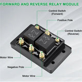 Waterproof Relay Module 12V 80A For Tarp Winch Motor Control- Reverse And Forward Function With 6 Studs Replaces ATP0110