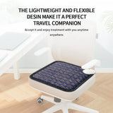 PEMF Therapy Mat Negative Ion Crystal-Infused Square Massage Cushion with Far Infrared Heat for Home Yoga Use Pain Household