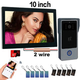 Tuya 10-Inch 1080p Video Intercom System with Night Vision Camera, Remote Unlock Support, Smart Home app Integration for Outdoor
